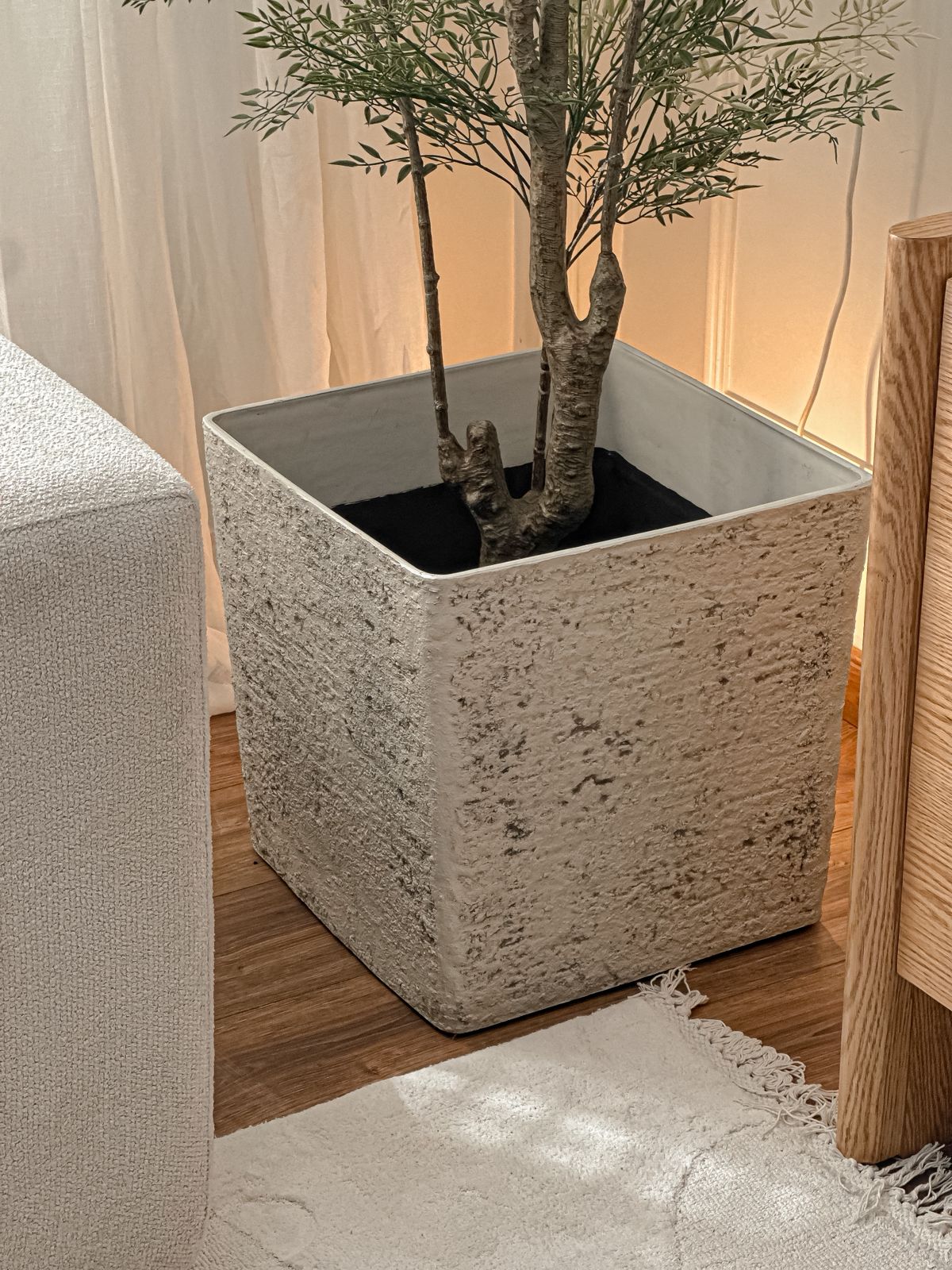 Square Pot - greige