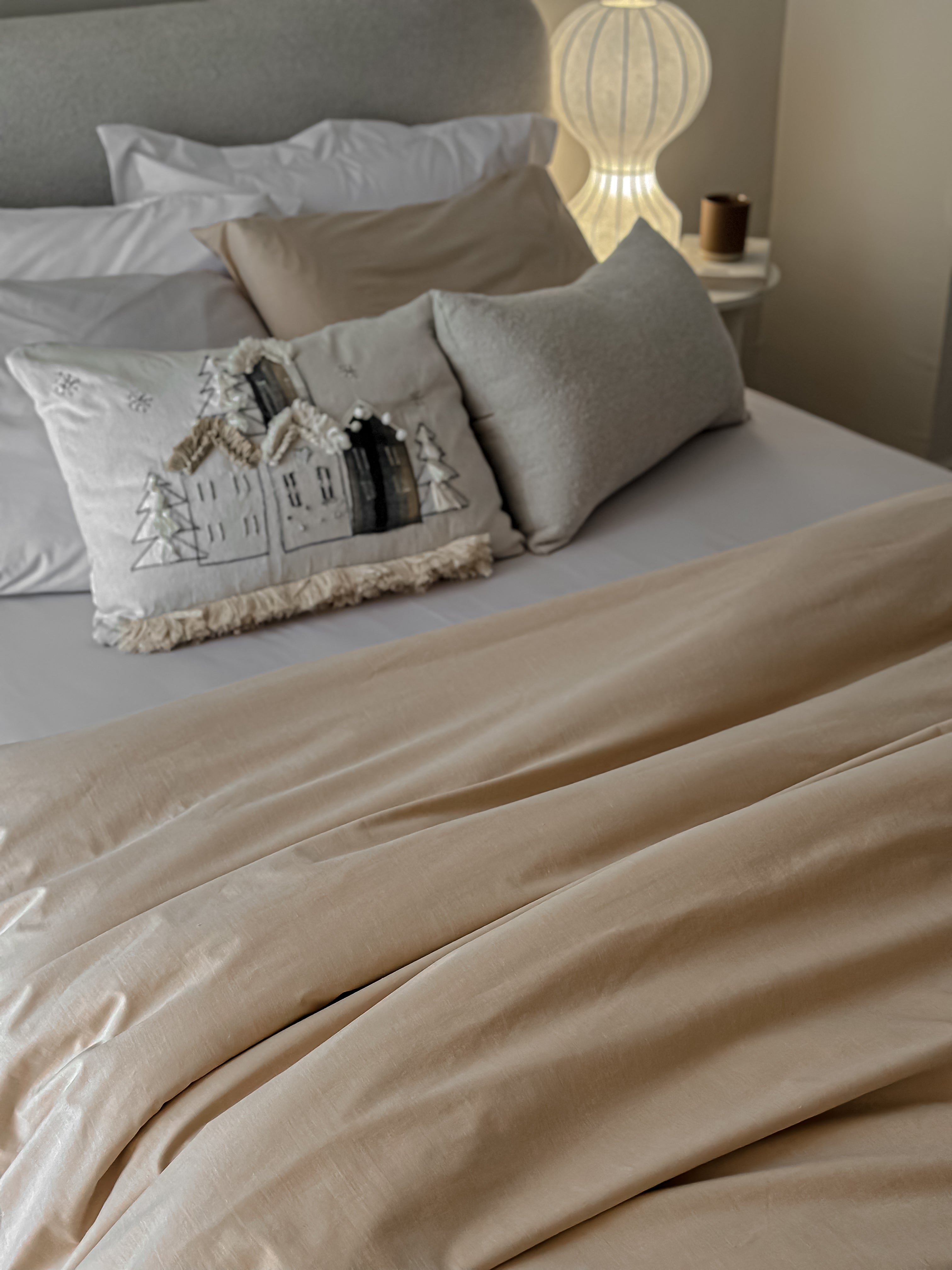 Prime Cotton Duvet Cover Set - Beige