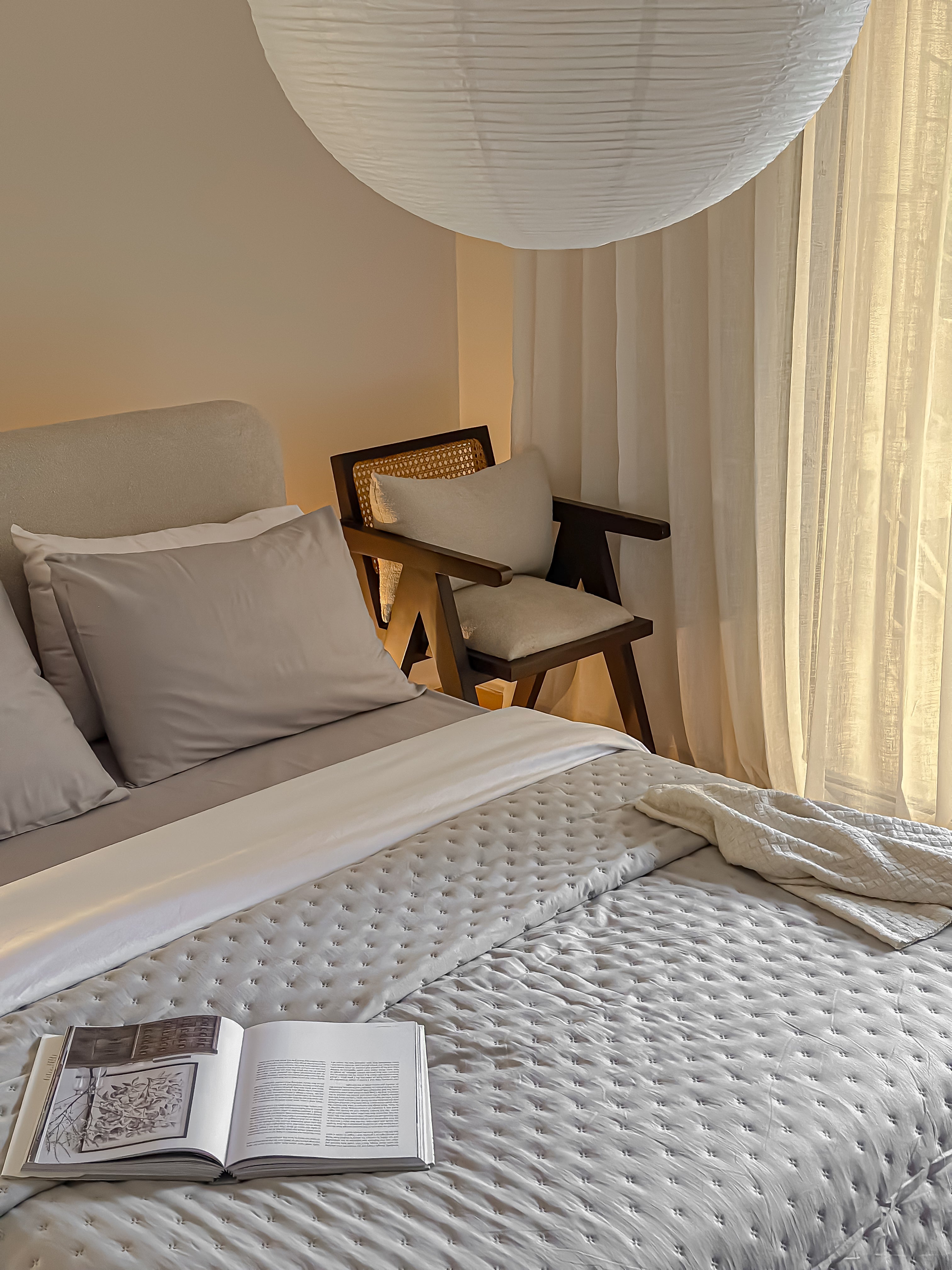 Neutral Gray bed Set