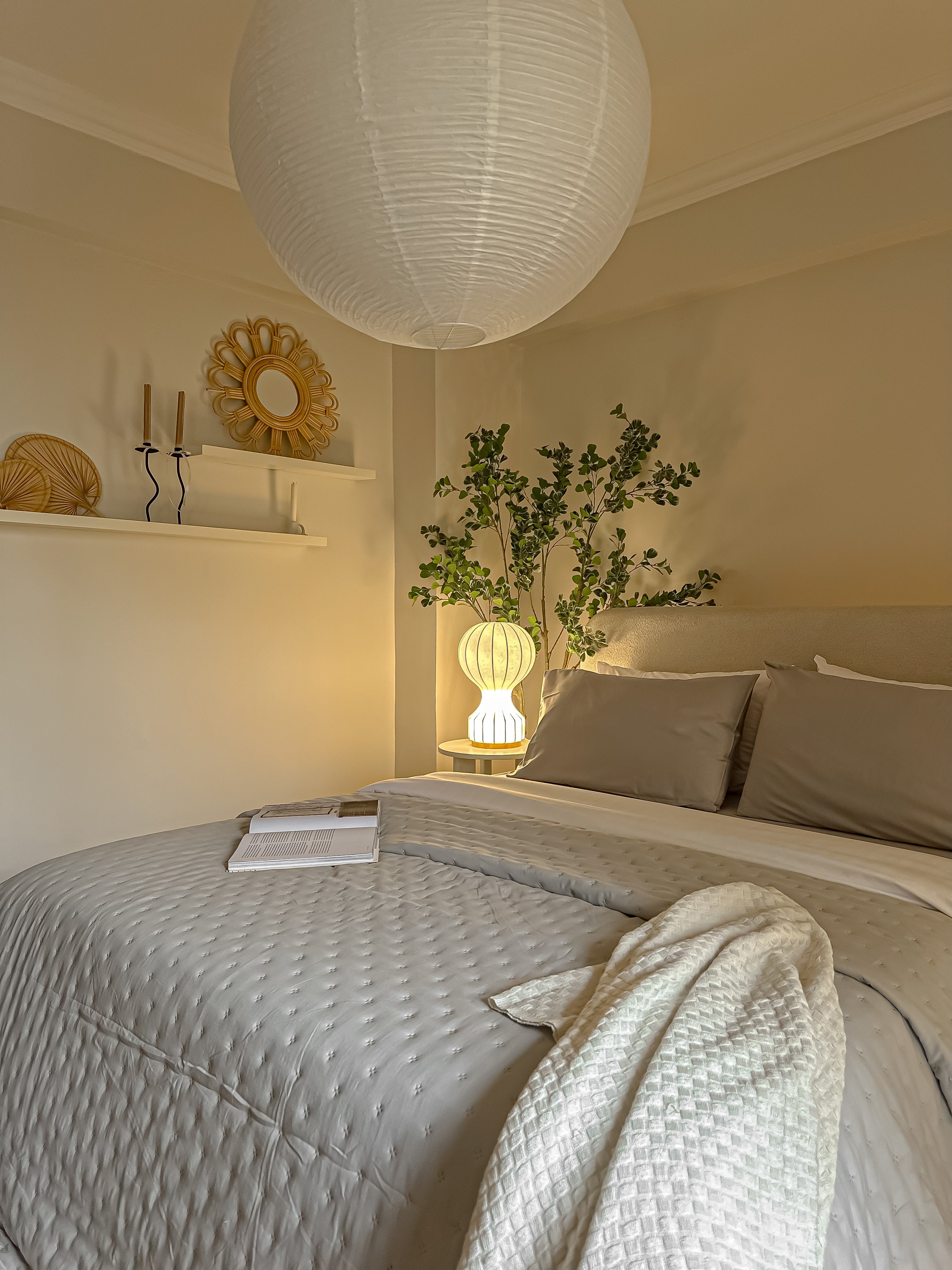 Neutral Gray bed Set
