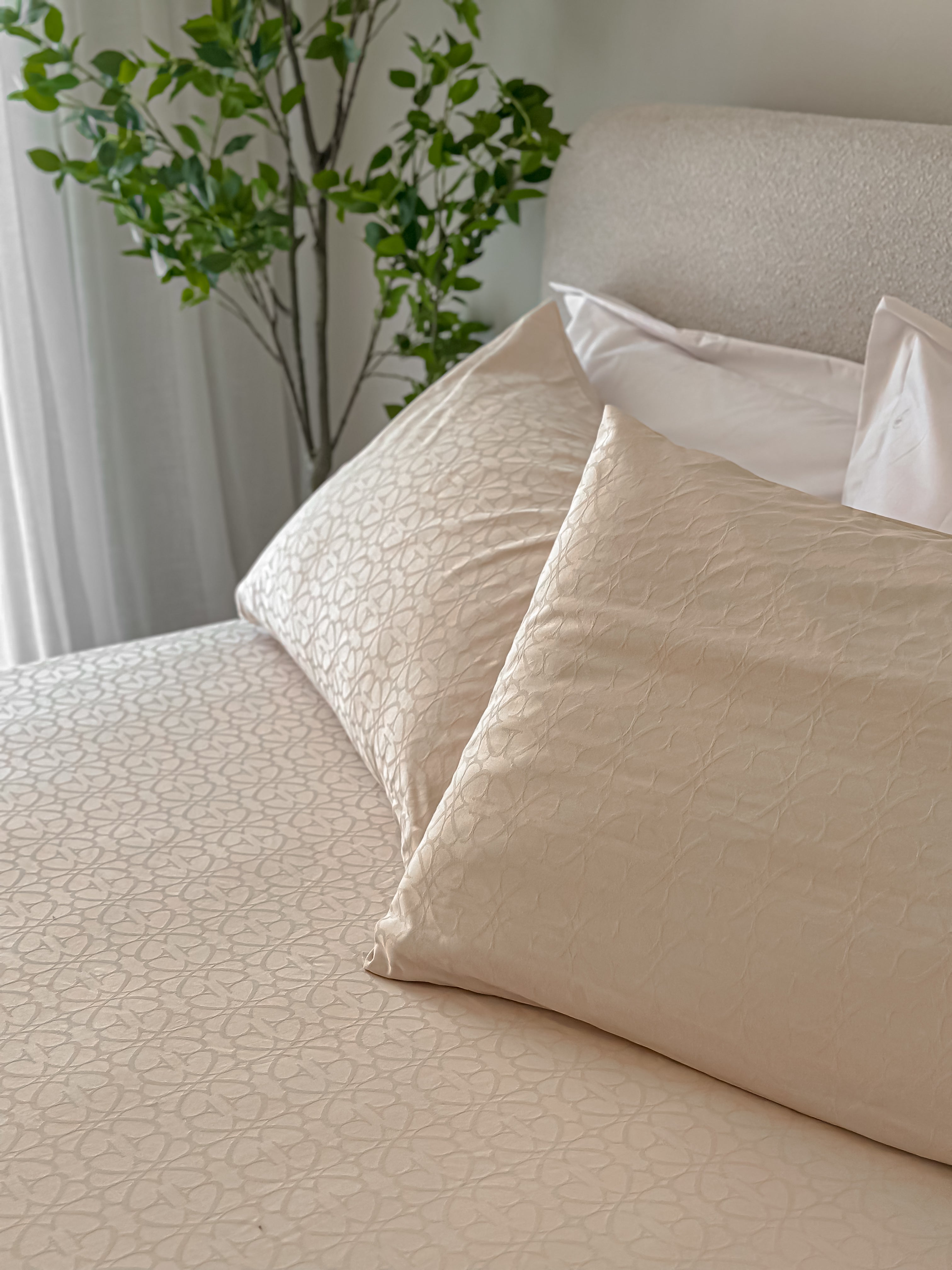 Minish Jacquard Fitted Bed Sheet Set