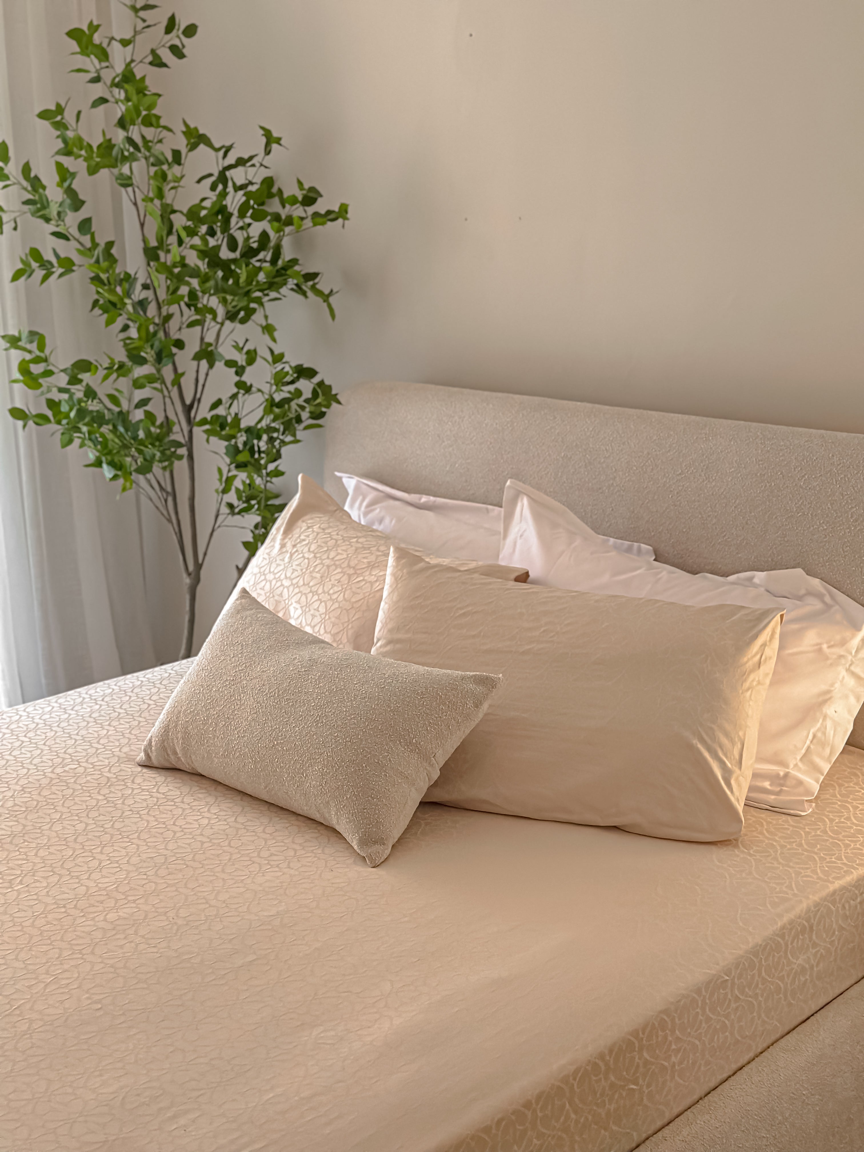 Minish Jacquard Fitted Bed Sheet Set