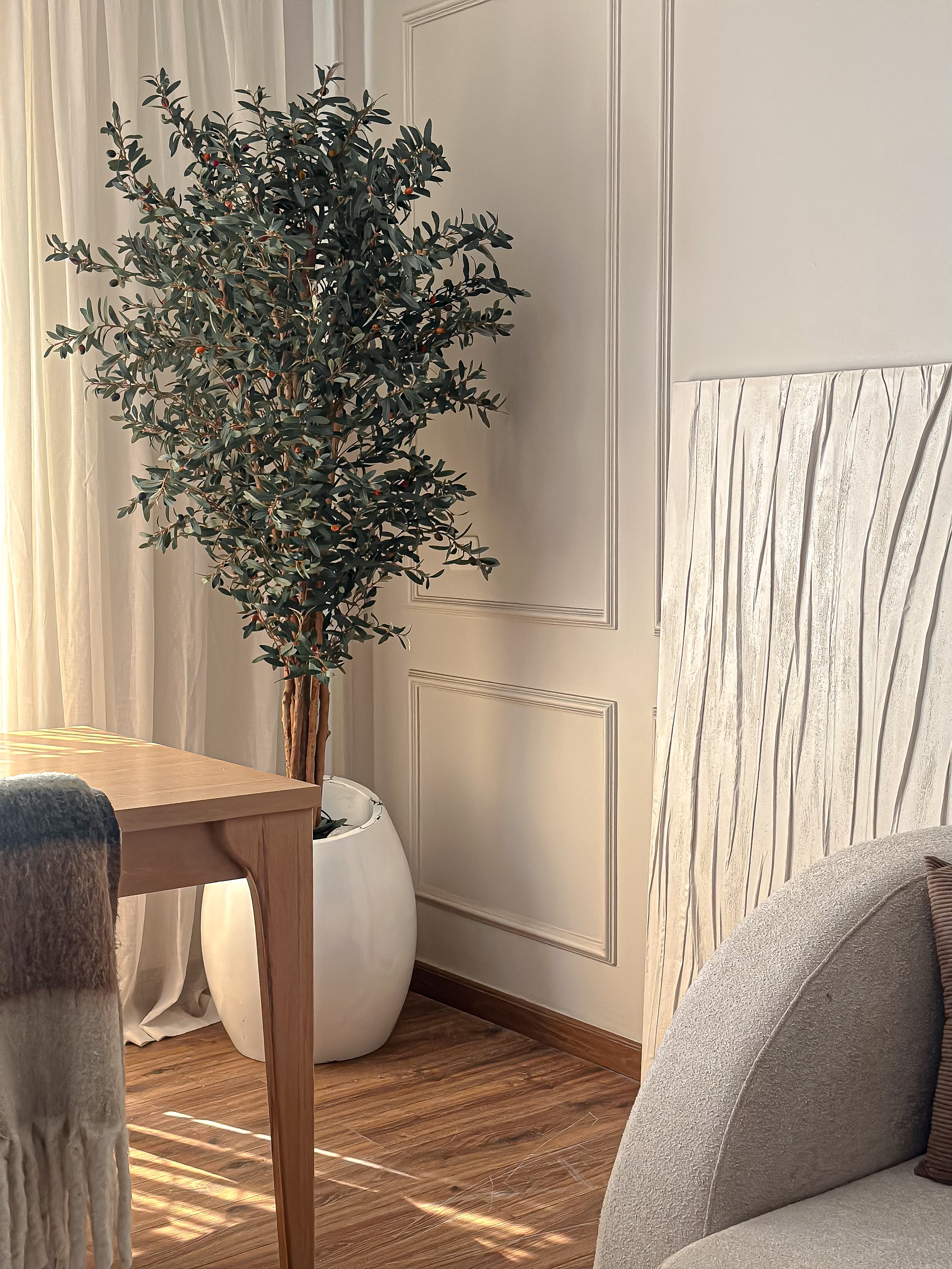 Olive Faux Tree - multiple steams