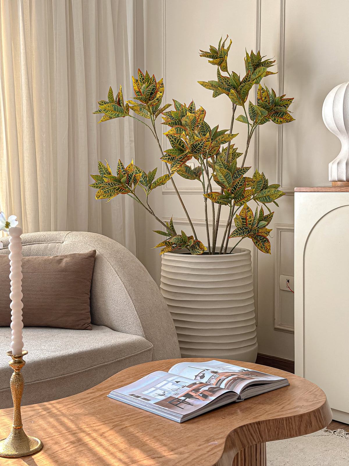 Croton Faux Tree
