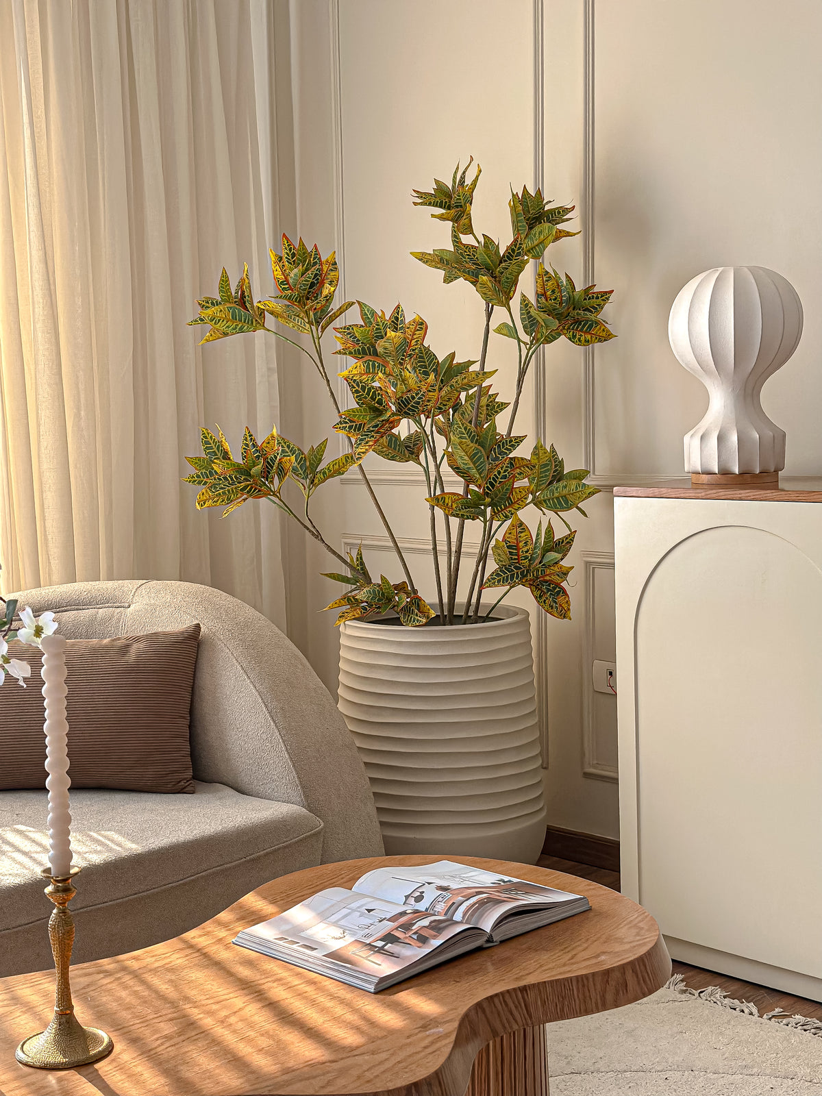 Croton Faux Tree