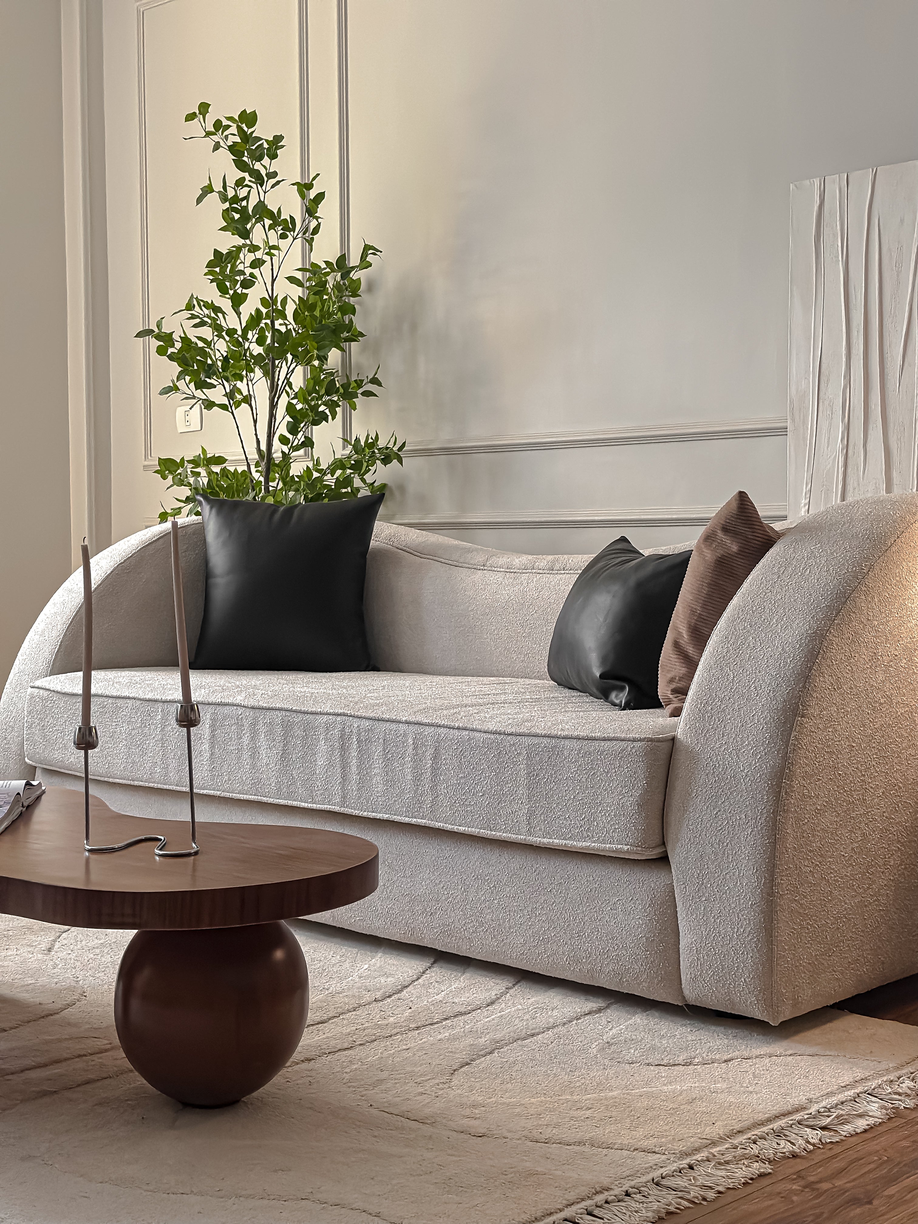 Black Leather Cushion