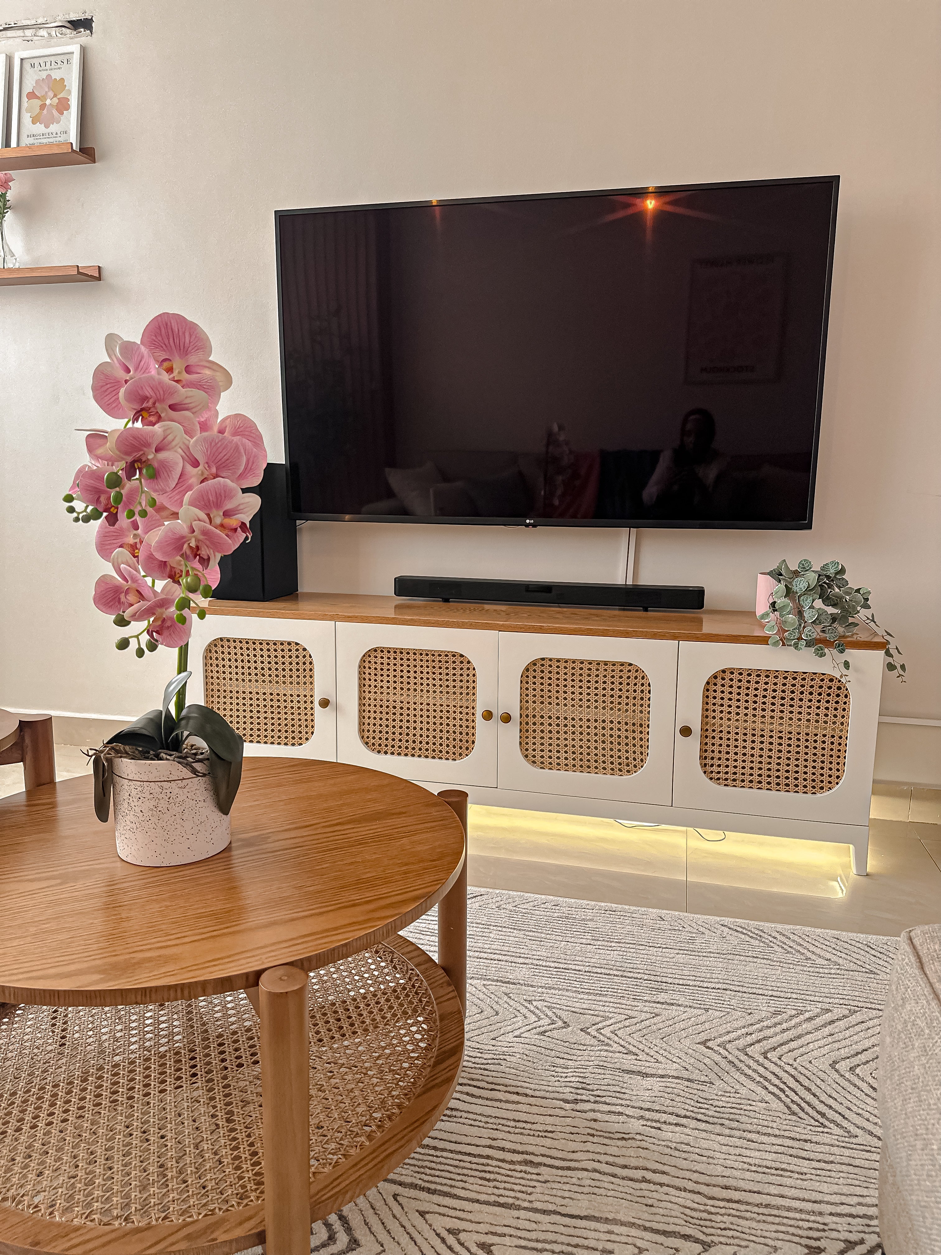 LULA Rattan TV Unit