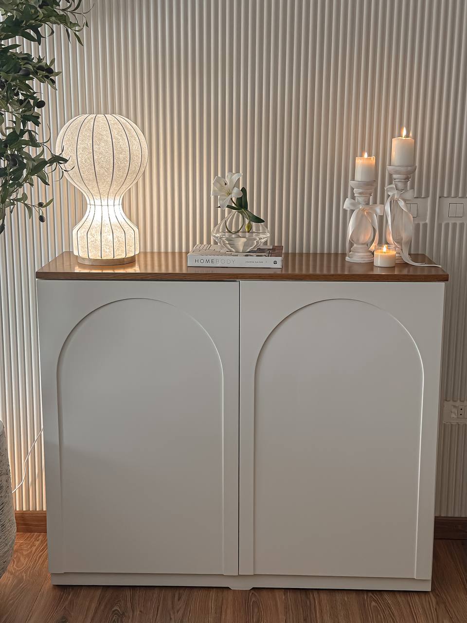 Curved Storage Cabinet