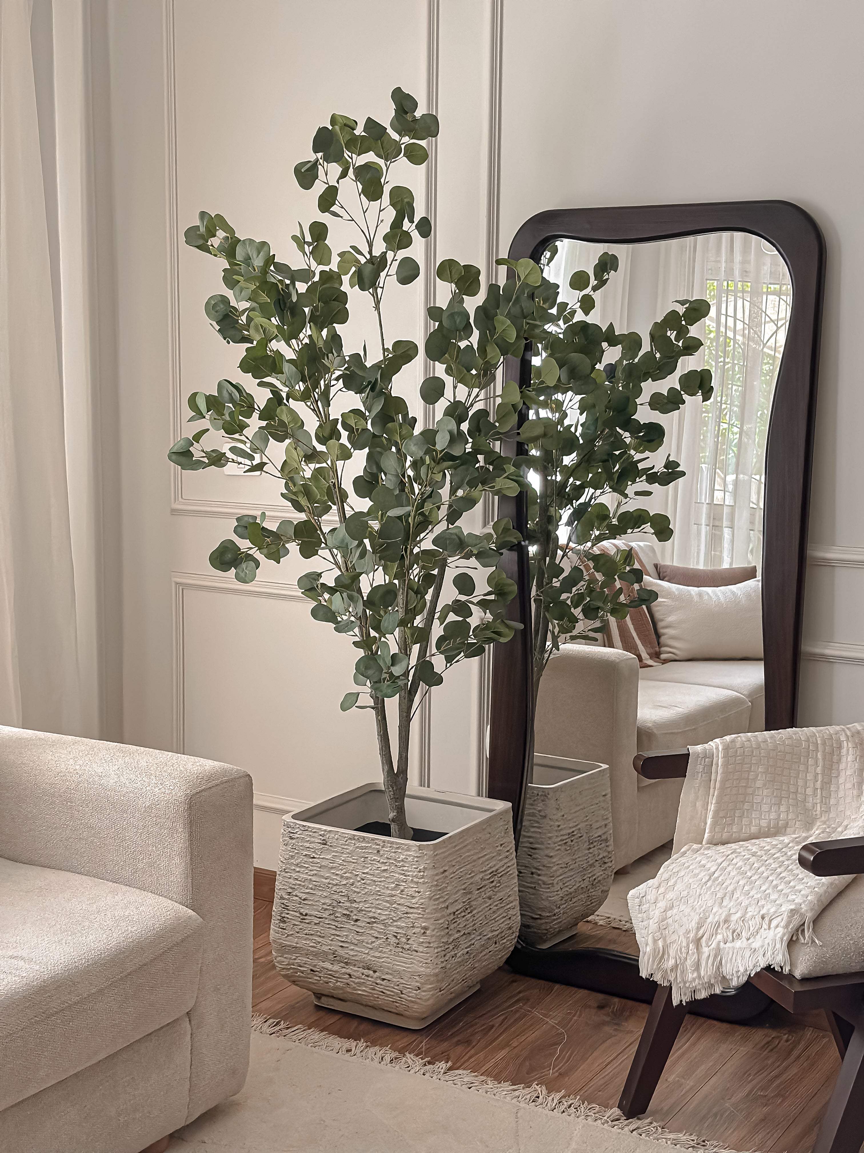 Eucalyptus 2 steam faux tree