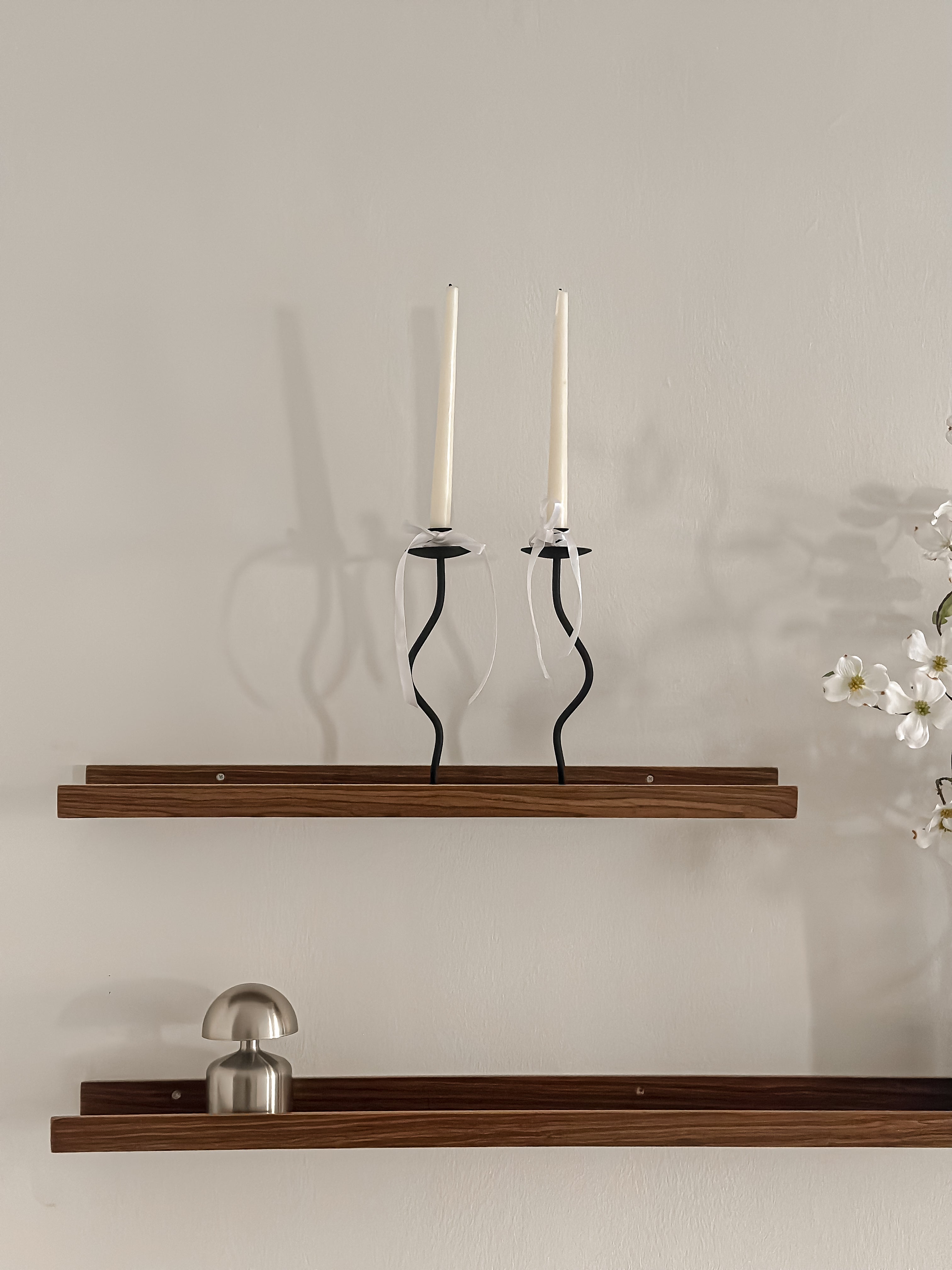 Walnut Wood Wall Shelf