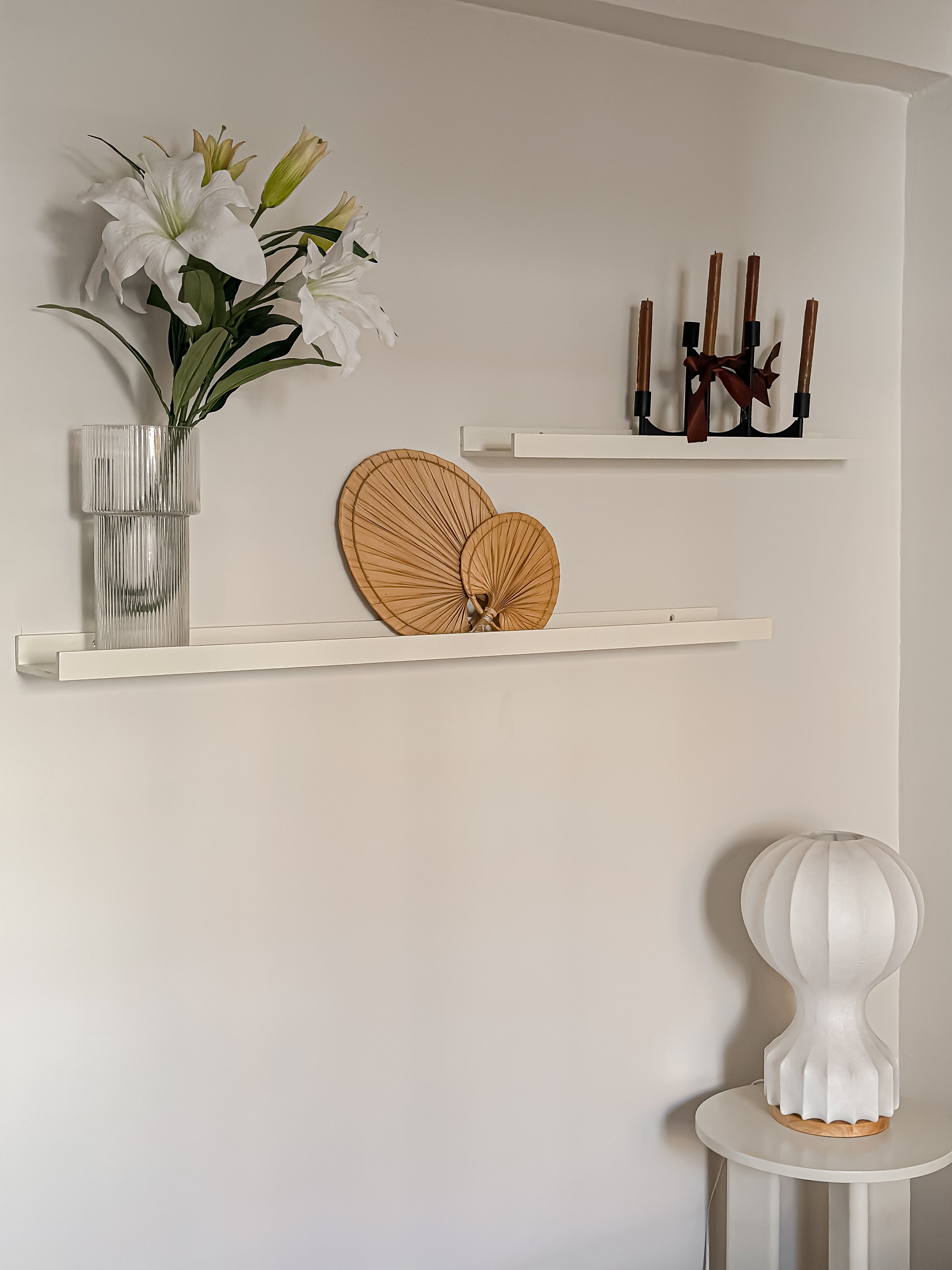 Neutral Wood Wall Shelf