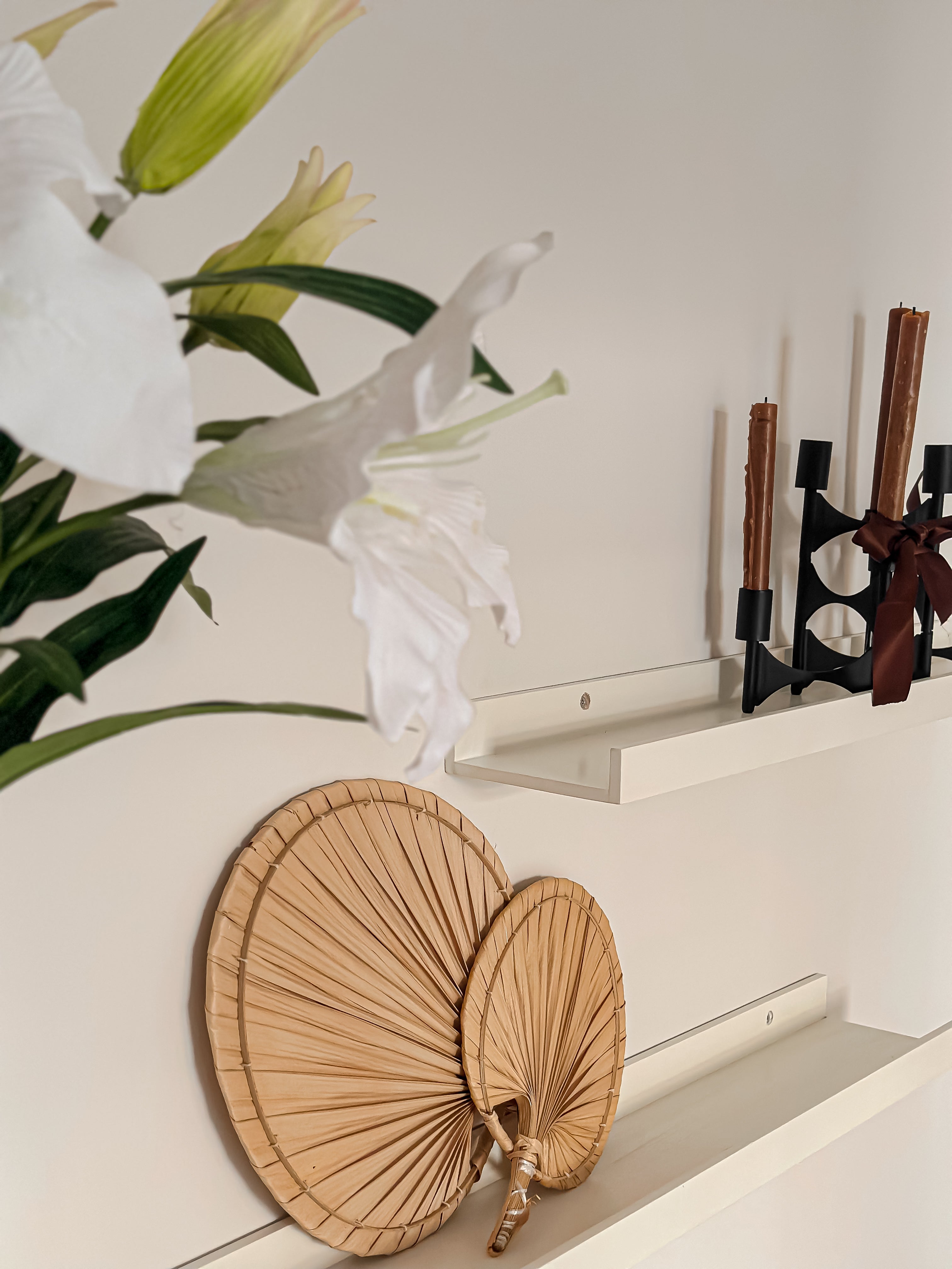 Neutral Wood Wall Shelf