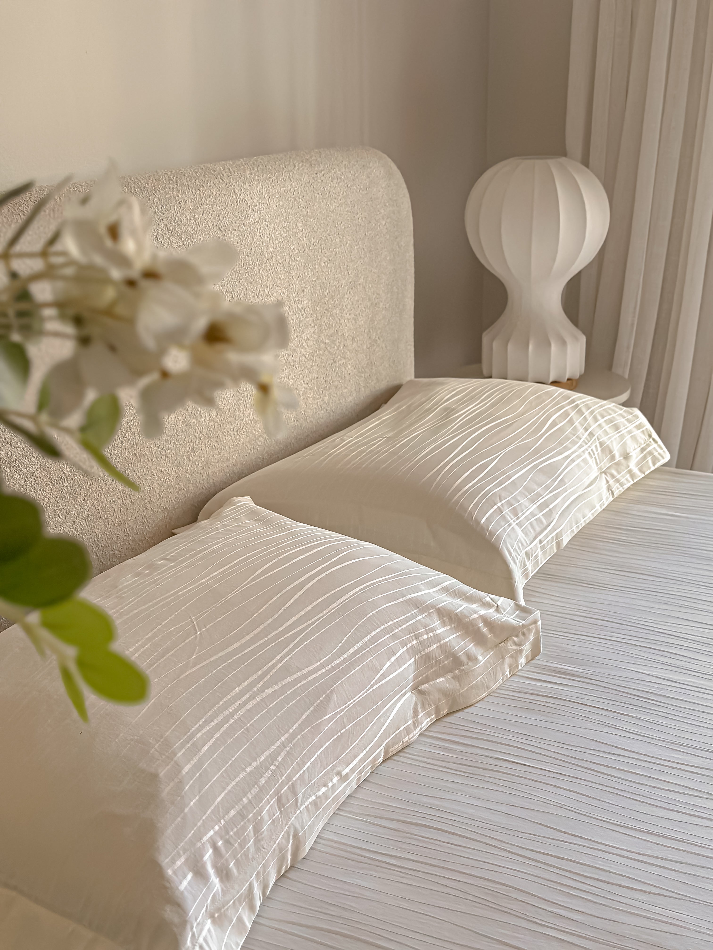 Jacquard cotton Bed sheet set _ waves