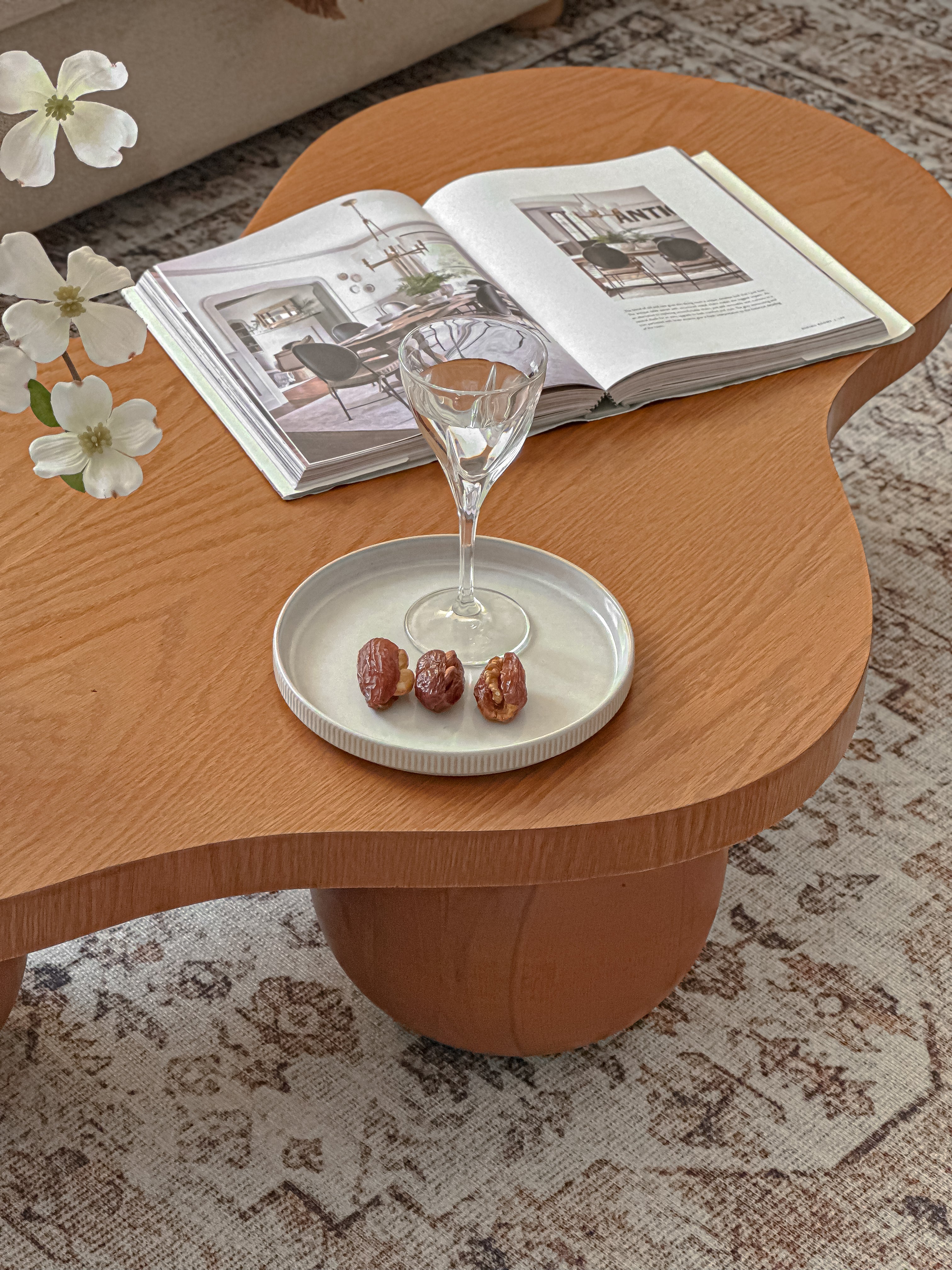Wavy Wooden Coffee Table