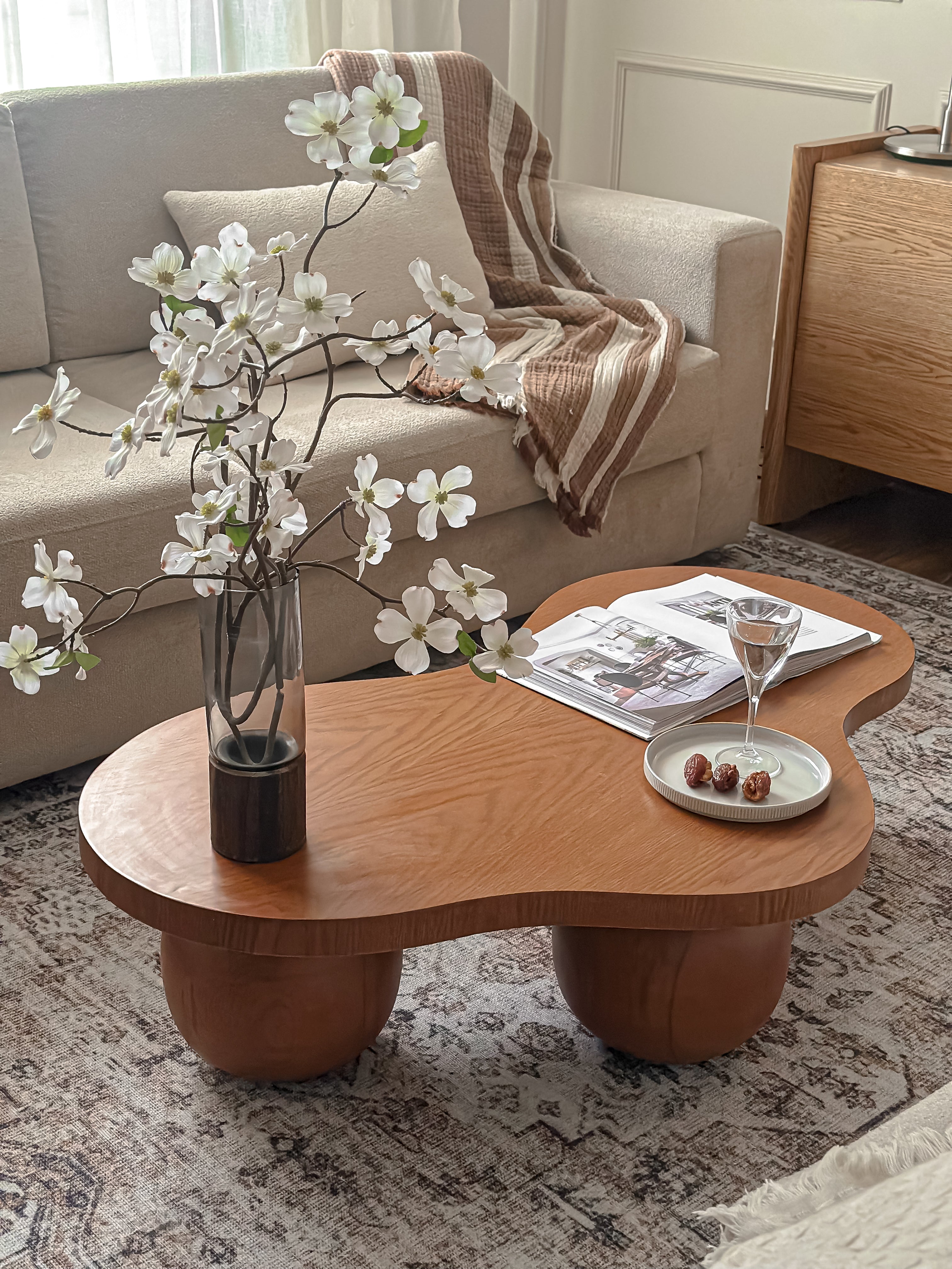 Wavy Wooden Coffee Table