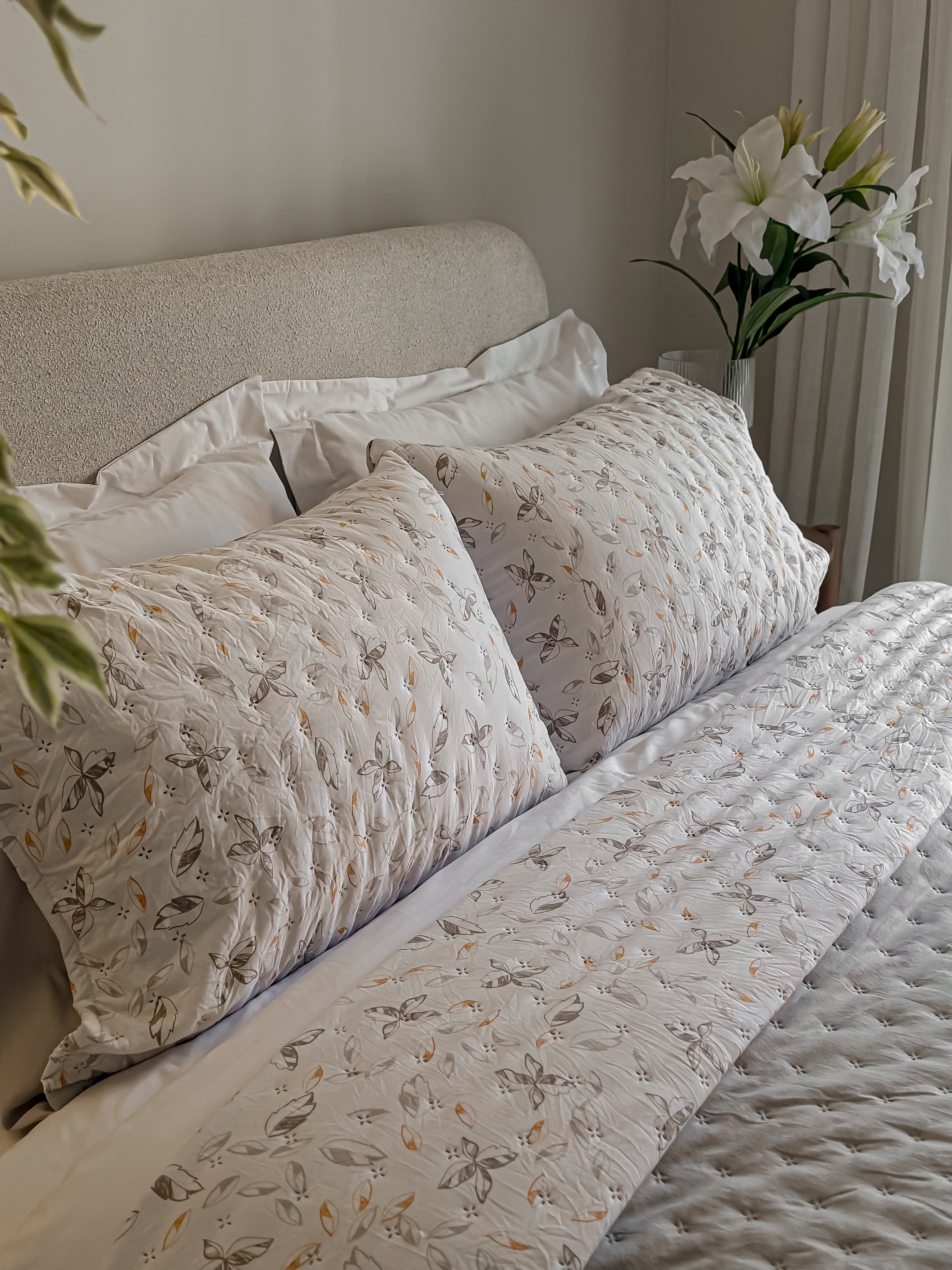 Tencel Bedspread Set – Double-Faced / gray