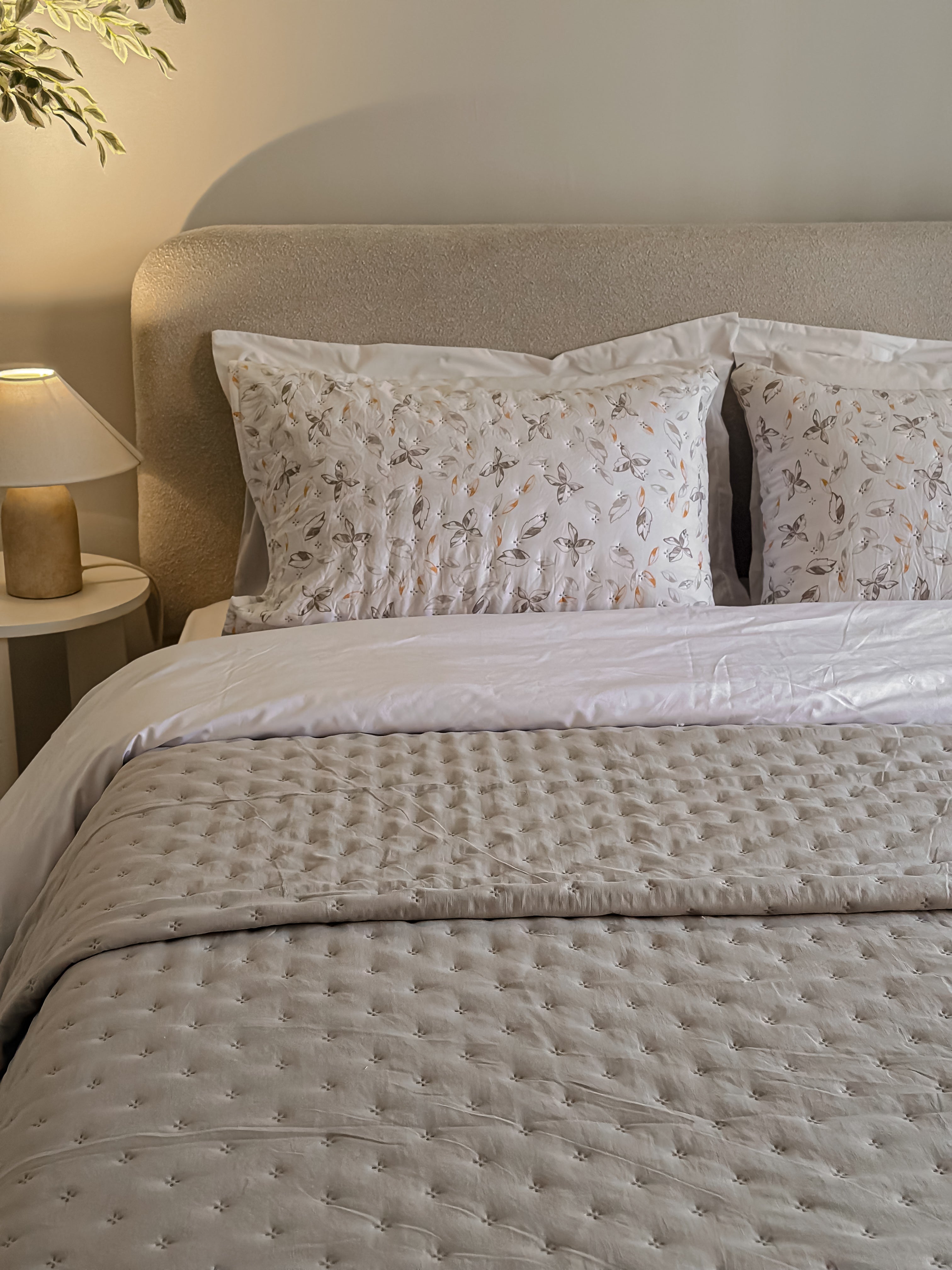 Tencel Bedspread Set – Double-Faced / gray