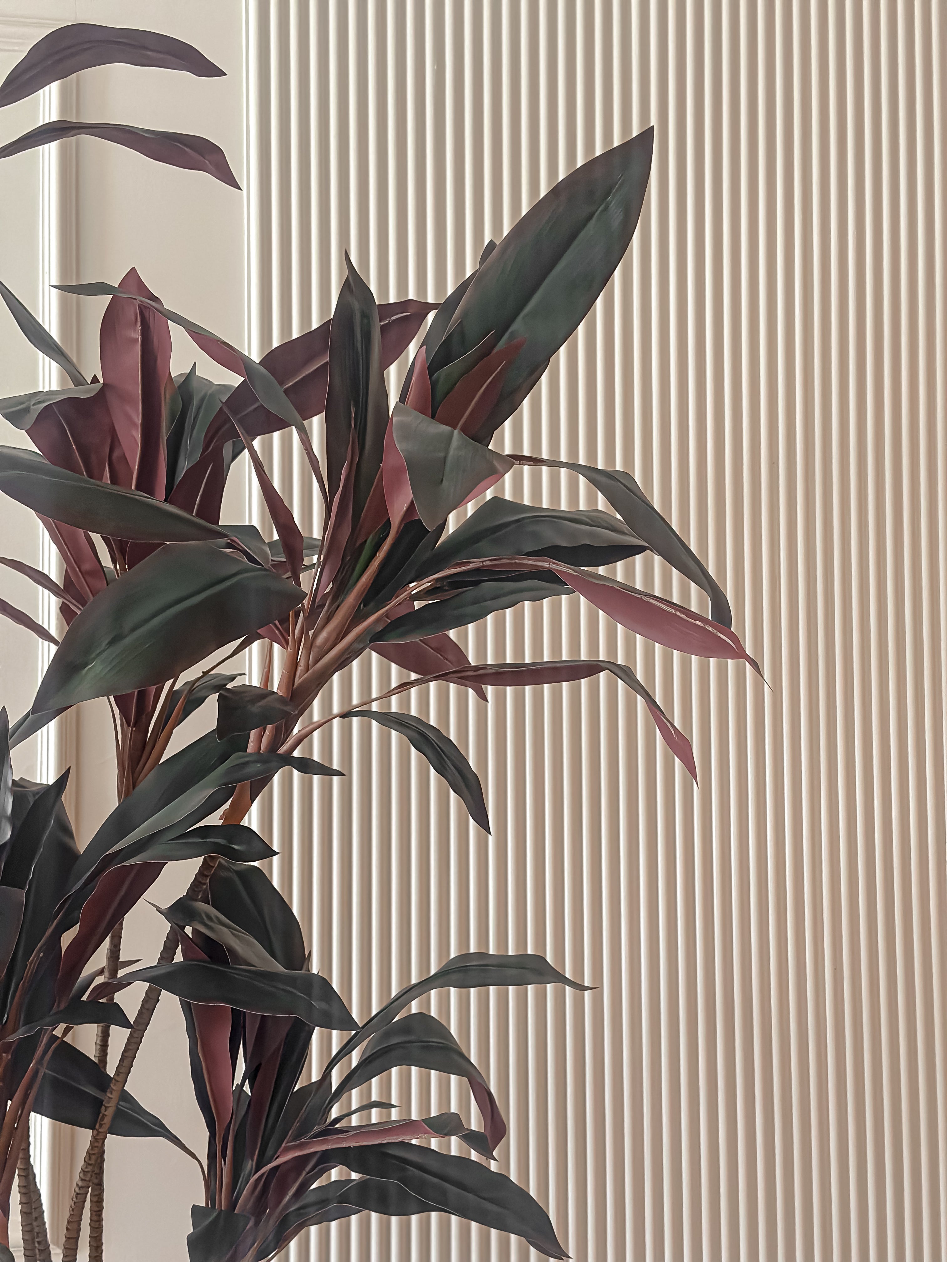 Burgundy Dracaena Faux Tree