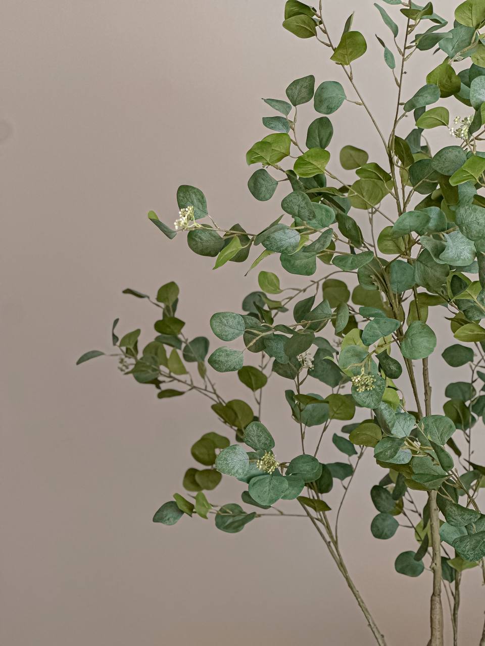 Eucalyptus Baby Roses Faux Tree