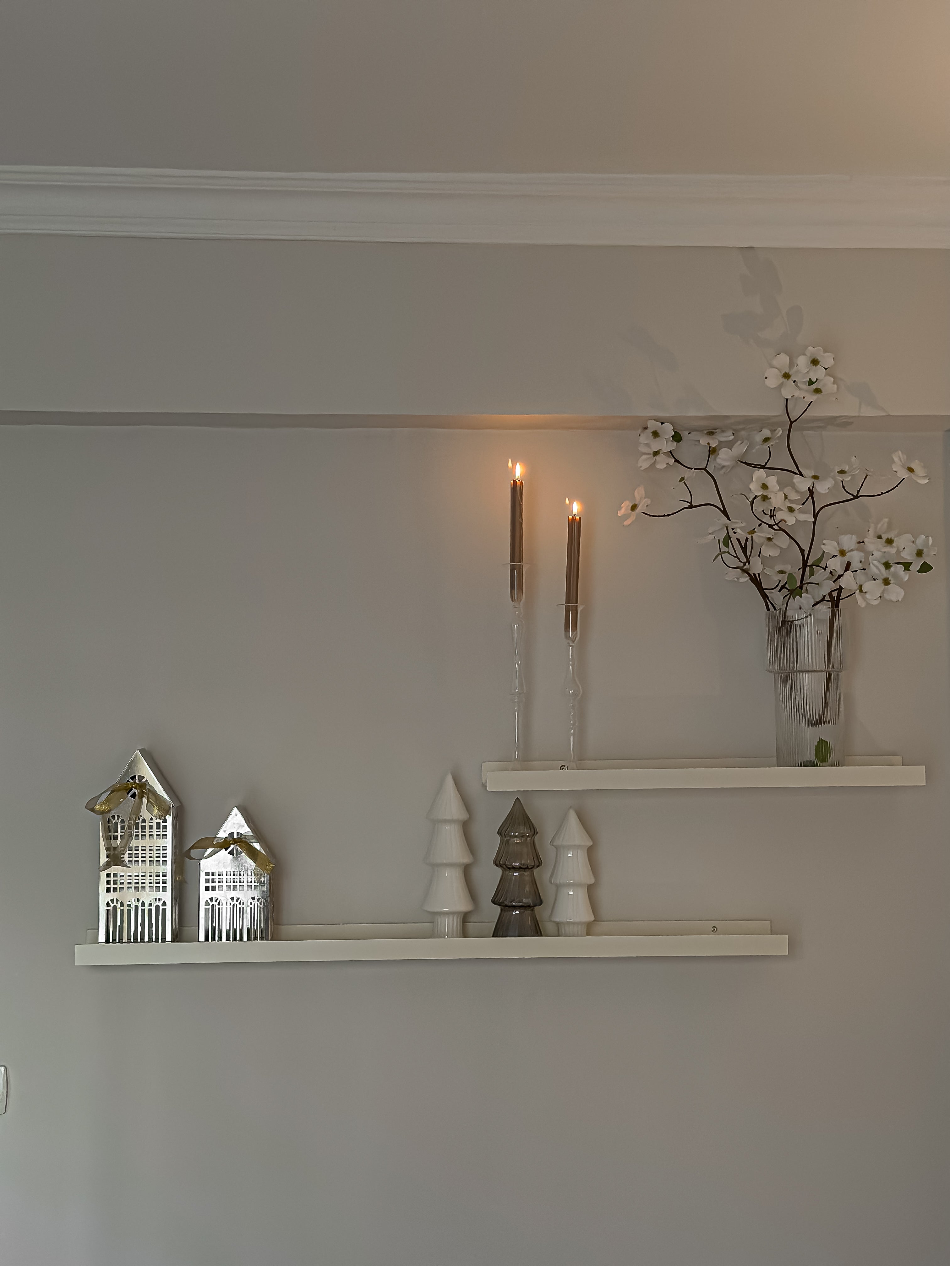 Neutral Wood Wall Shelf