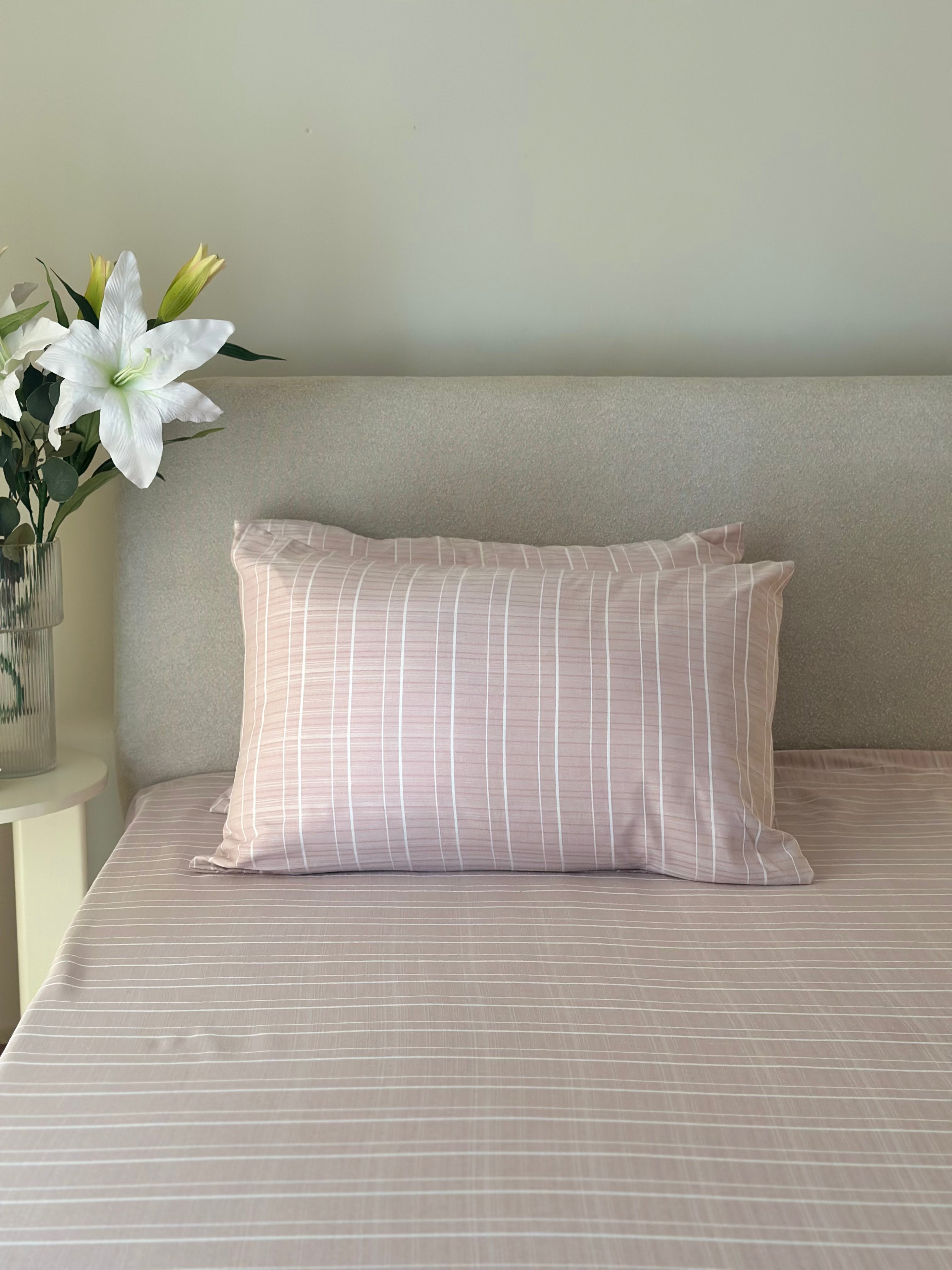 Calm Stripes Fitted Sheet Set
