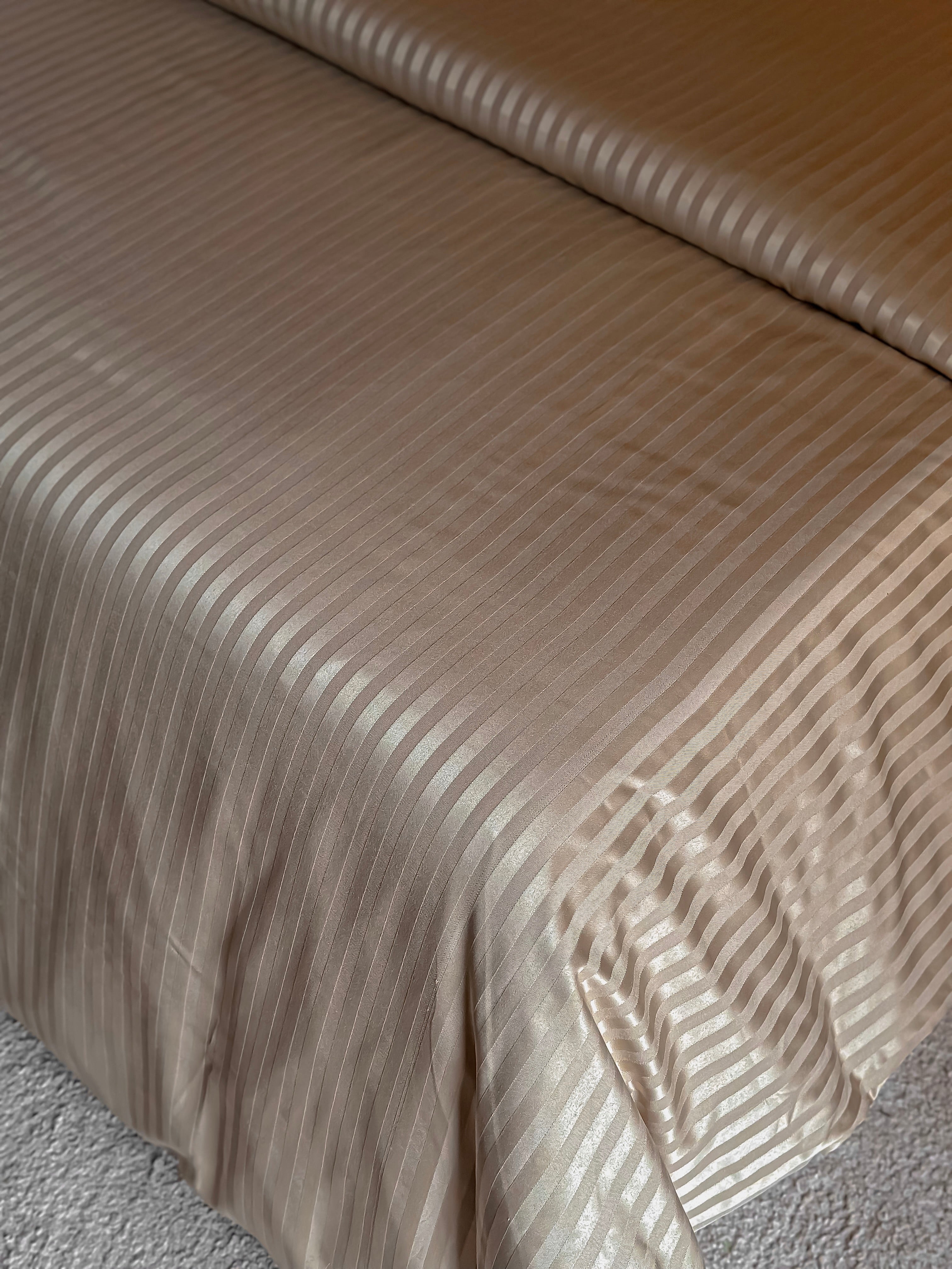 Sateen Stripe Duvet Cover Set
