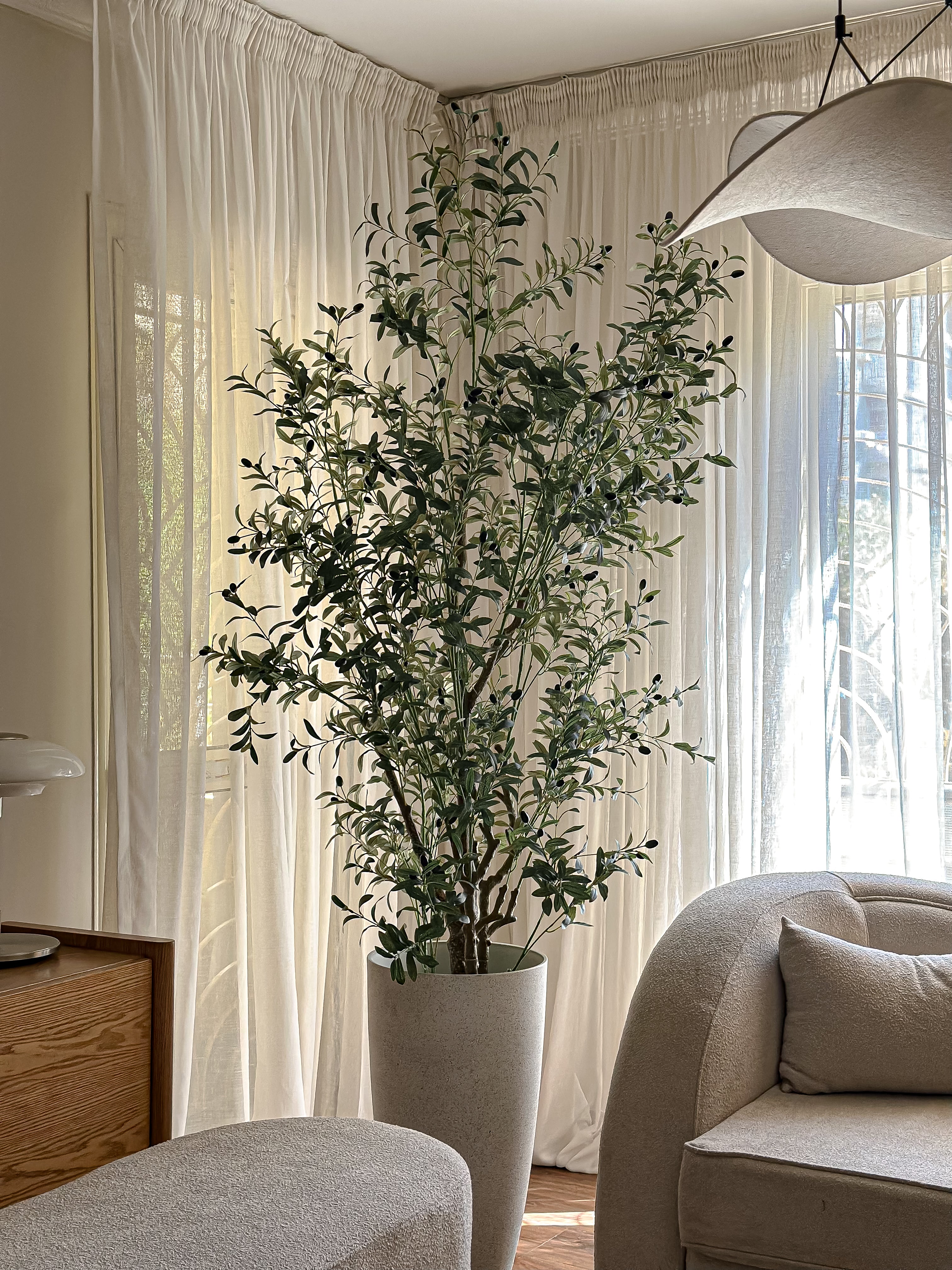 Olive faux tree