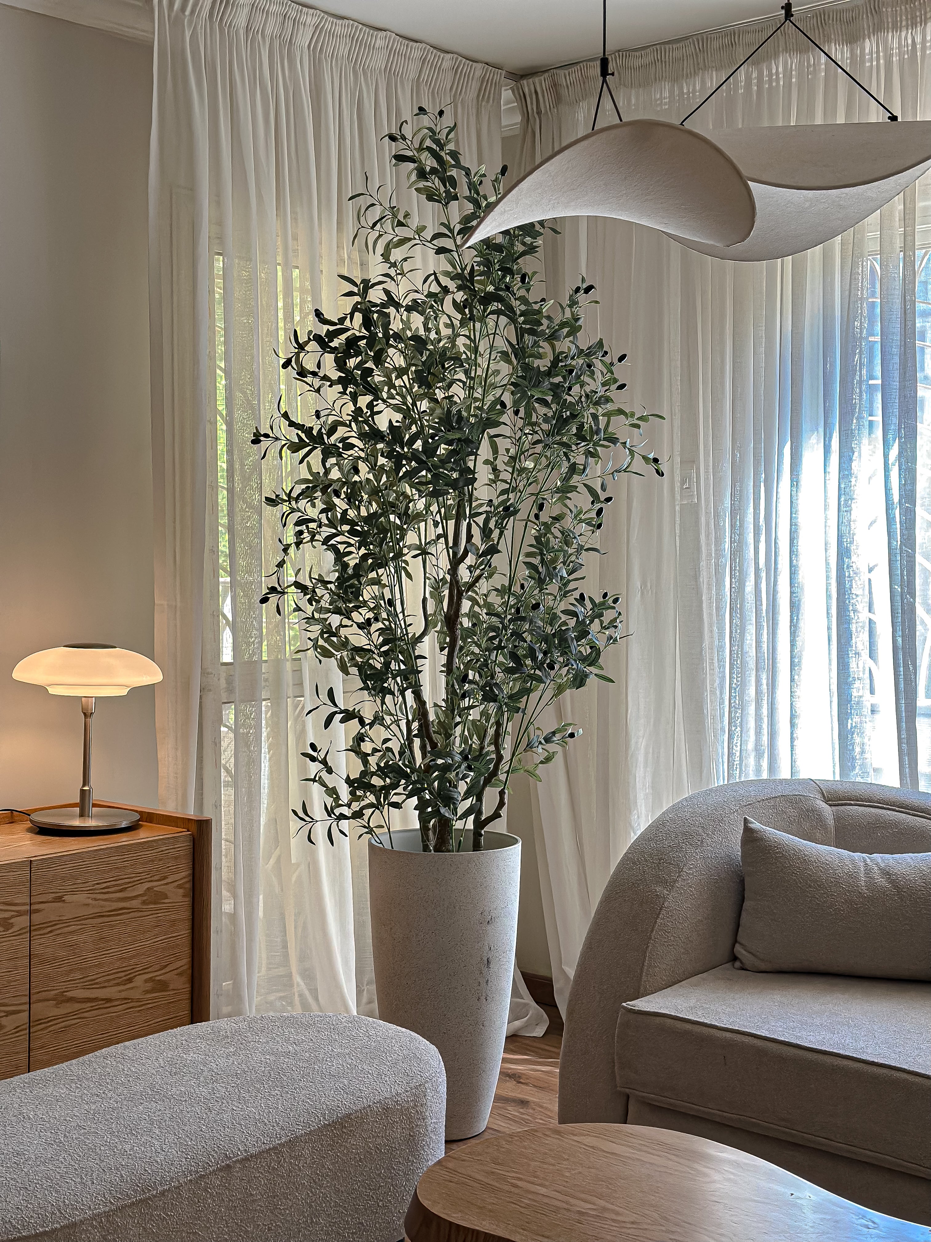 Olive faux tree